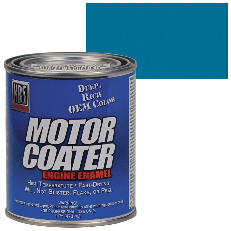 KBS Motor Coater Engine Enamel - Chrysler Blue, Pint